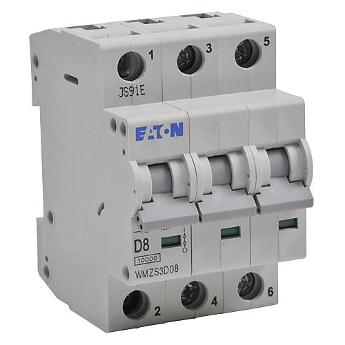 Eaton WMZS3D08 Circuit Breaker | 480V 8A 3 Pole 10kA@277/480V