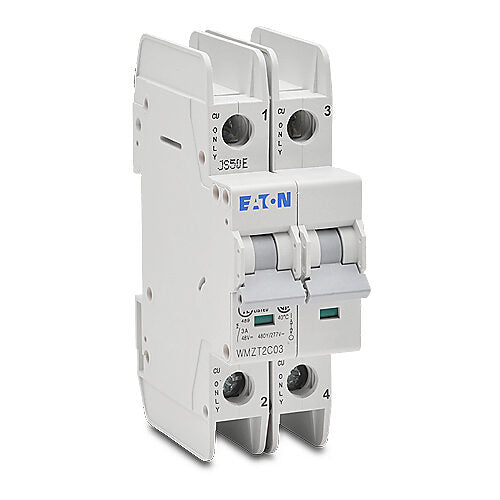 Eaton WMZT2C03 Circuit Breaker | 480V 3A 2P 10kA@480V Feed-Thru WMZ Series