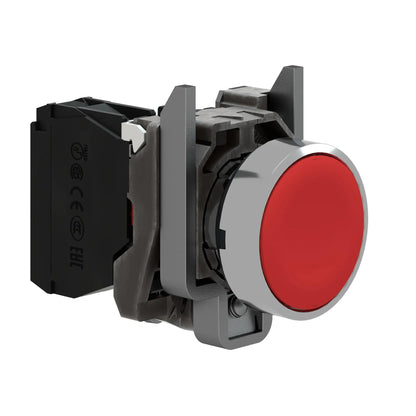 Schneider Electric XB4BA42 Pushbutton Switch | 600 Volt Harmony XB4 Series