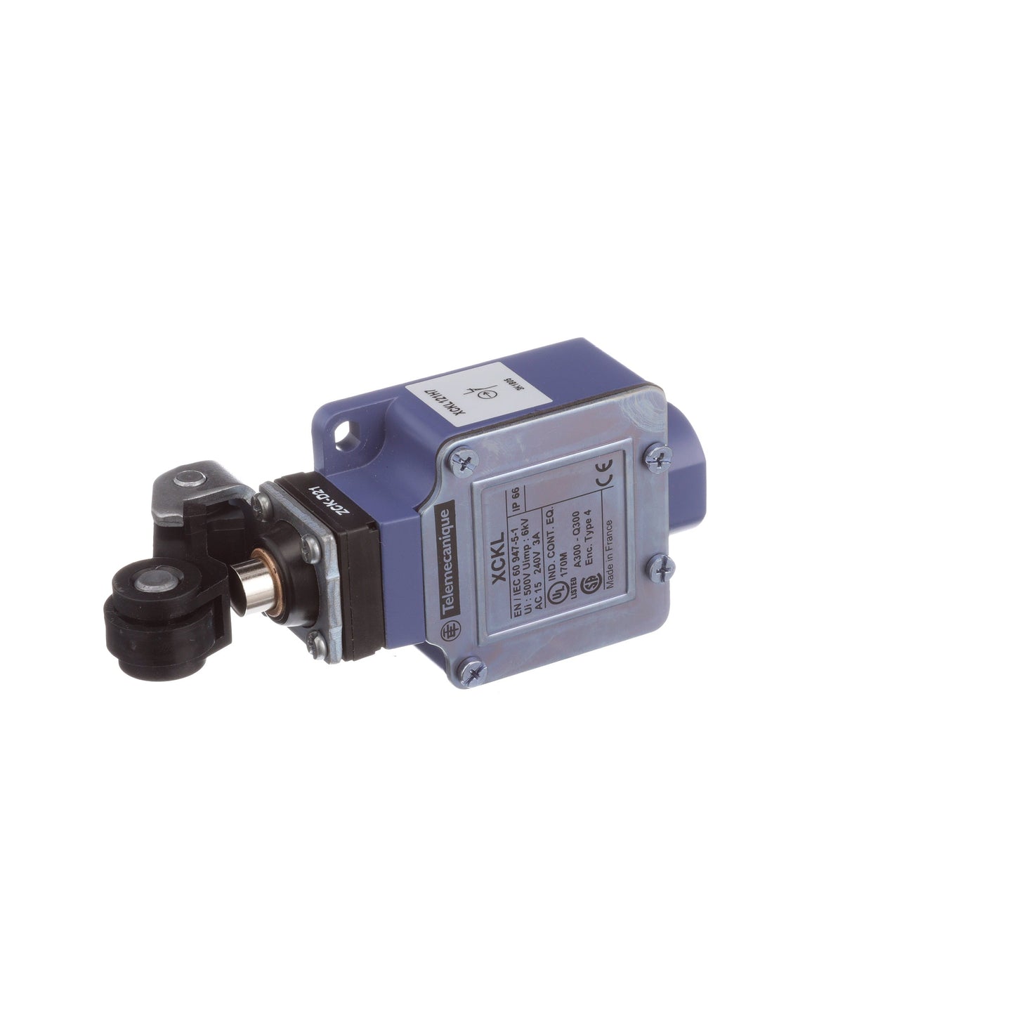 Telemecanique XCKL121H7 Limit Switch Thermoplastic Roller Lever 1 NC/1 NO Snap-Action 3A 240V AC XC Standard