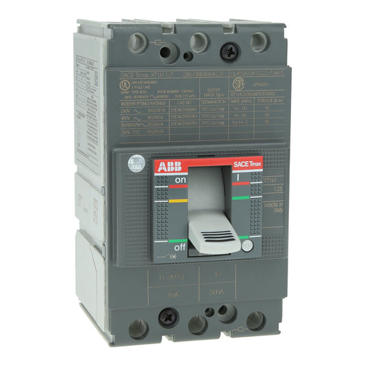 ABB XT1HU3050AFF000XXX Circuit Breaker | 600V 50A 3P 65kA@480V Bolt-On SACE Tmax XT