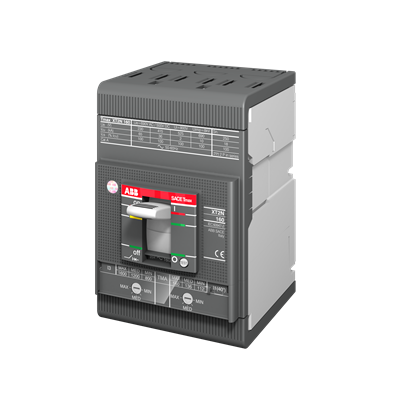 ABB XT2NU3100BFF000XXX Circuit Breaker | 600V 100A 3P 25kA@480V Bolt-On SACE Tmax XT