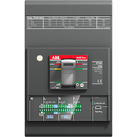 ABB XT4HU3150GFF000XXX Circuit Breaker | 600V 150A 3P 65kA@480V Bolt-On SACE Tmax XT