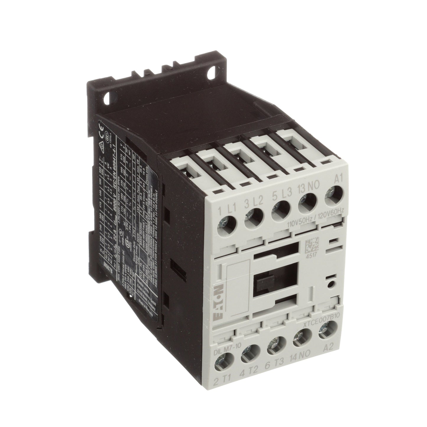 Cutler Hammer XTCE007B10A Contactor | 3P 3PH 600V 7A 120V coil XT Series