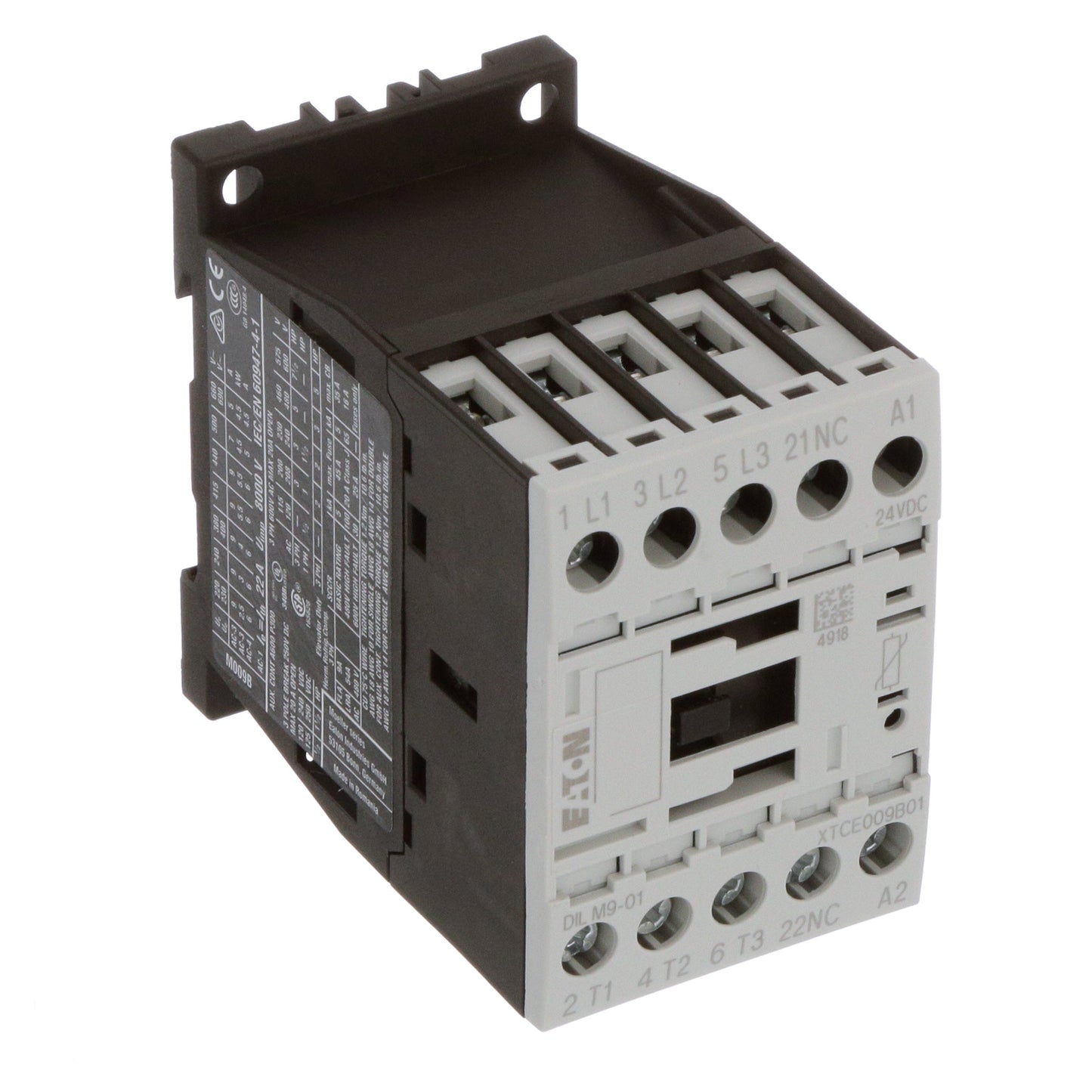 Cutler Hammer XTCE009B01TD Contactor | 3P 3PH 600V 9A 24V XT Series