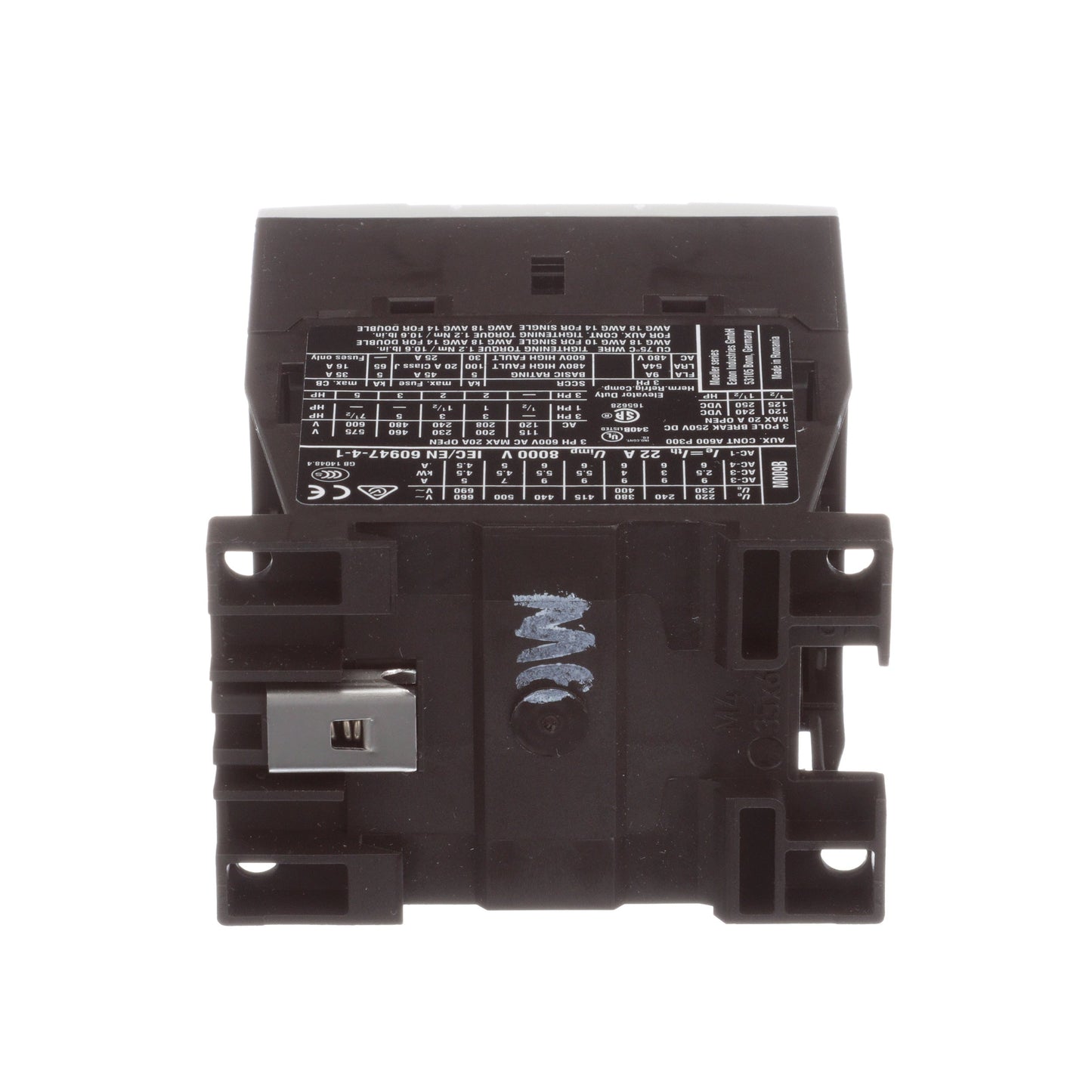 Cutler Hammer XTCE009B10T Contactor | 3P 3PH 600V 9A 24V XT Series