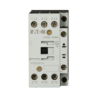 XTCE018C10D - CUTLER HAMMER - EATON - XT IEC contactor, three pole, screw terminals, full voltage non-reversing contactor - Essential Electric Supply