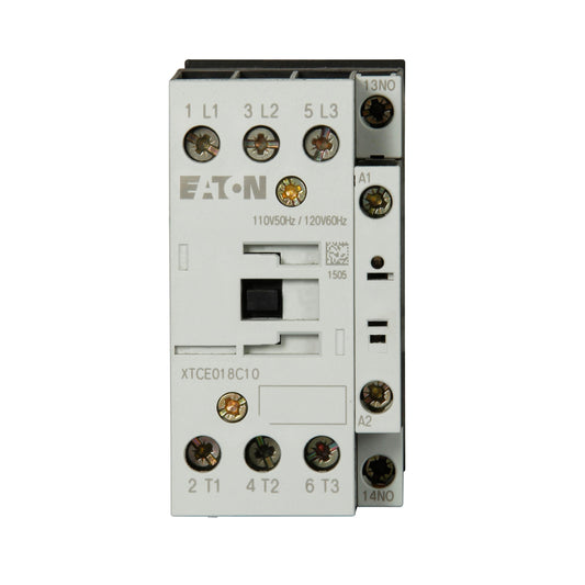 XTCE018C10D - CUTLER HAMMER - EATON - XT IEC contactor, three pole, screw terminals, full voltage non-reversing contactor - Essential Electric Supply