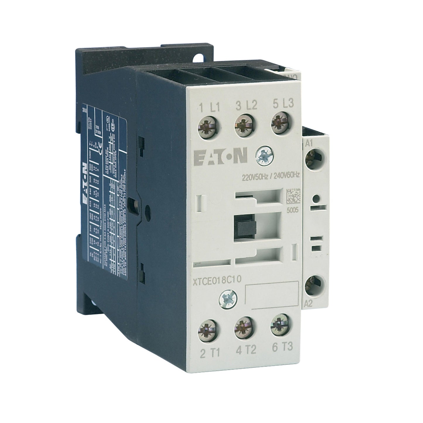 XTCE018C10D - CUTLER HAMMER - EATON - XT IEC contactor, three pole, screw terminals, full voltage non-reversing contactor - Essential Electric Supply
