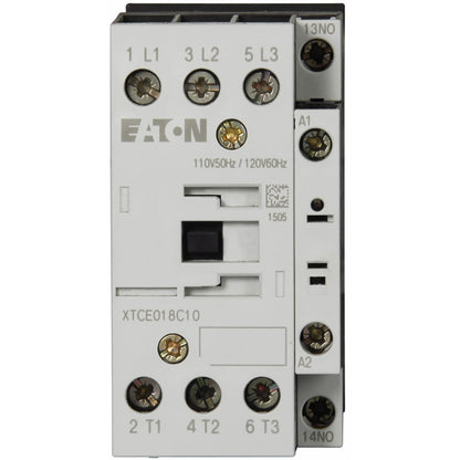 Cutler Hammer XTCE018C10E Contactor | 3P 3PH 600V 18A 208V XT Series