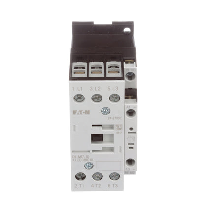 Cutler Hammer XTCE018C10TD Contactor | 3P 3PH 600V 18A 24V-27V coil XT Series