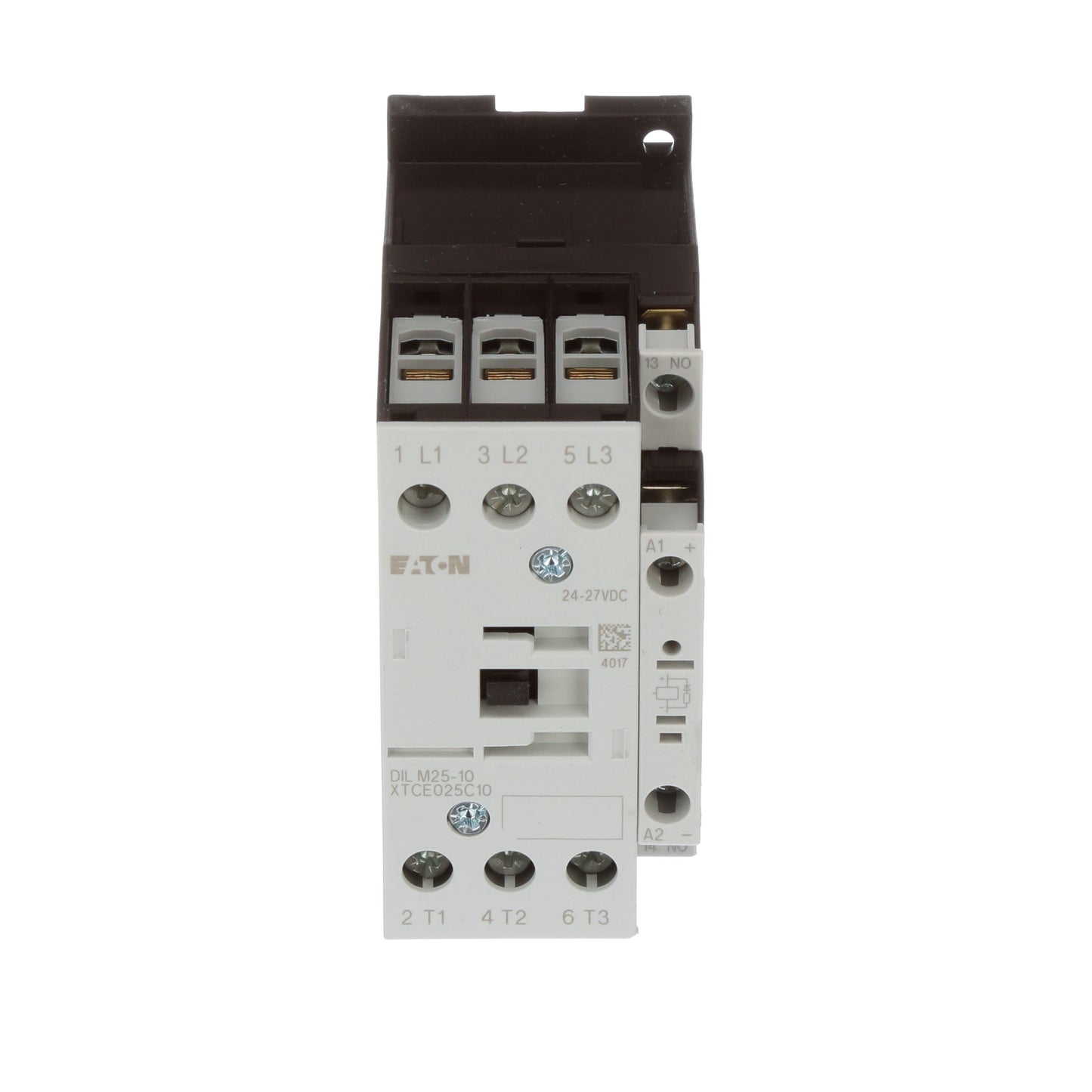 Cutler Hammer XTCE025C10TD Contactor | 3P 3PH 600V 25A 24V-27V coil XT Series