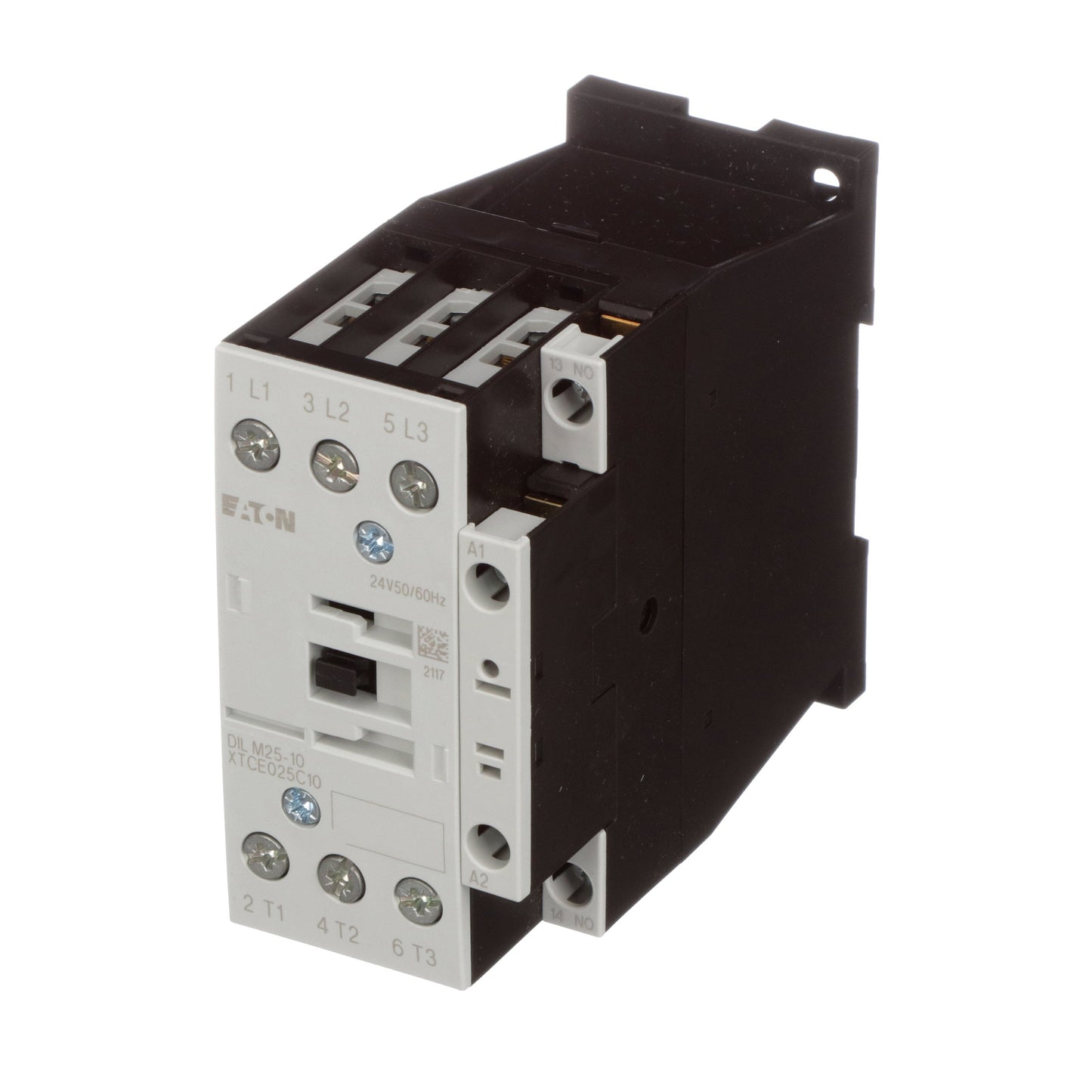 Cutler Hammer XTCE025C10T Motor Control | 3 pole 3 phase 600V 25A 24V coil XT Series