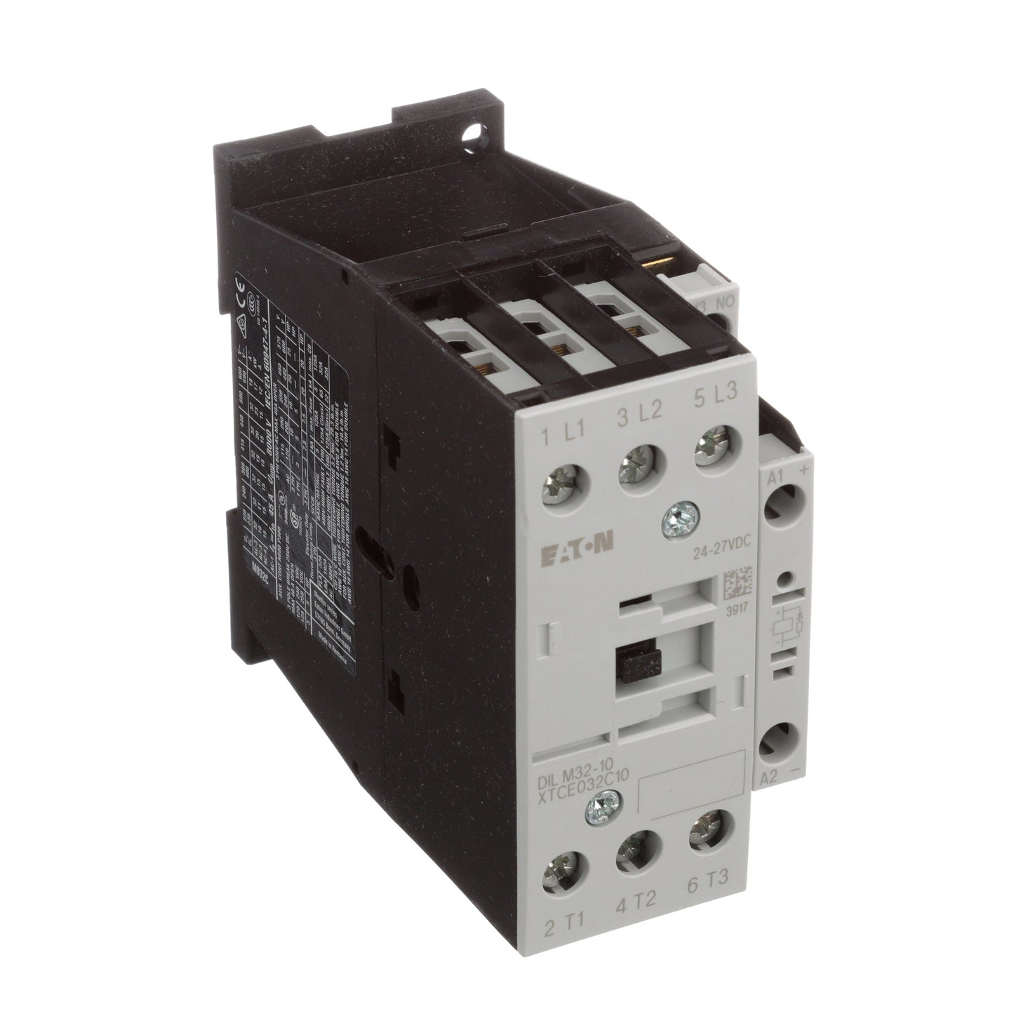 Cutler Hammer XTCE032C10TD Contactor | 3P 3PH 600V 32A 24V-27V coil XT Series