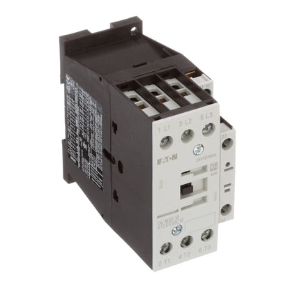 Eaton XTCE032C10T Contactor 3 pole 3 phase 32A 24V coil XT Series