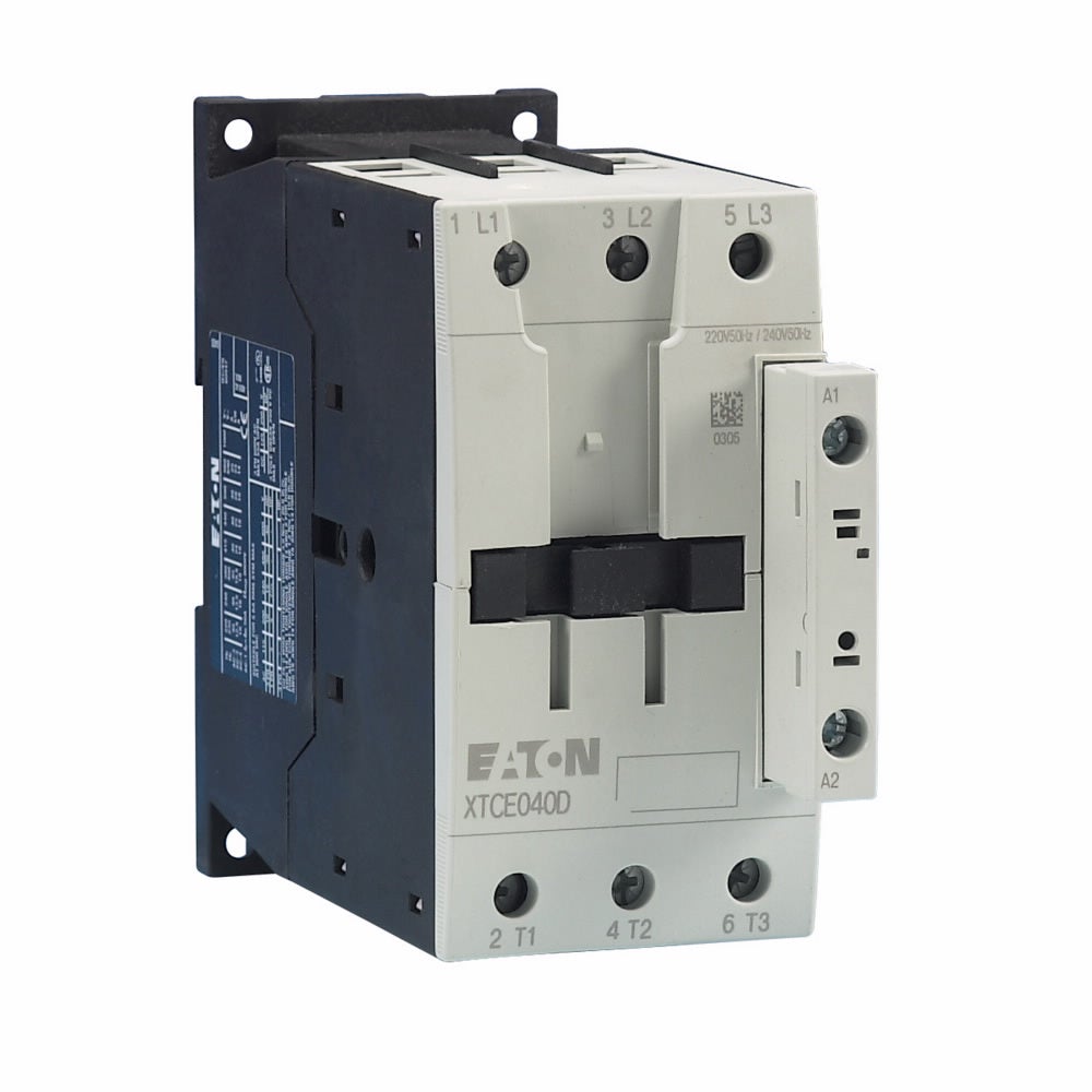 Cutler Hammer XTCE040D00B Contactor | 3P 3PH 600V 40A 240V coil XT Series