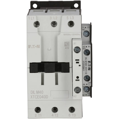Cutler Hammer XTCE040DS1A Motor Control | 600V 3 phase 40A 3 pole 120V coil XT Series