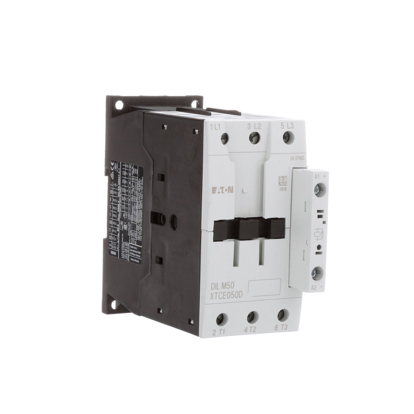 Cutler Hammer XTCE050D00TD Contactor | 3P 3PH 600V 50A 24V coil XT Series