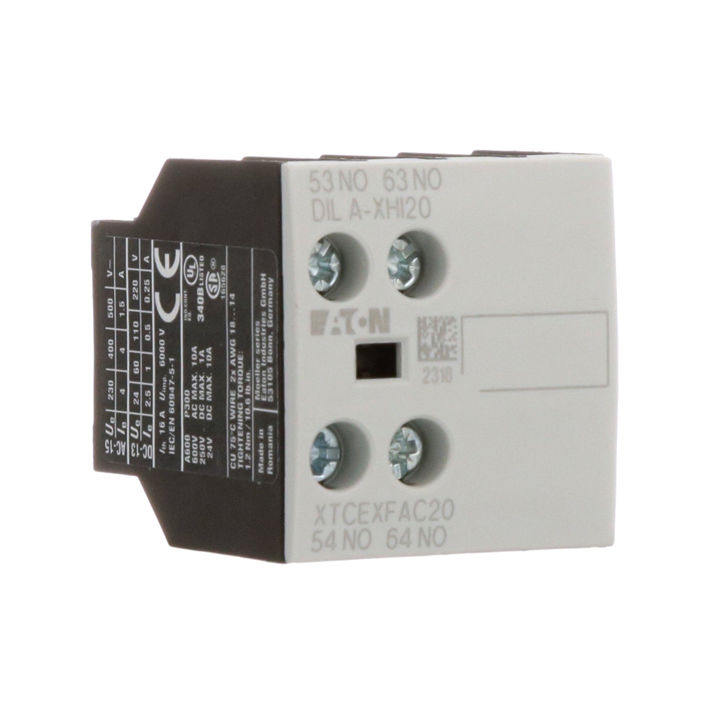 Cutler Hammer XTCEXFAC20 Motor Control | 6V 2NO XT Series