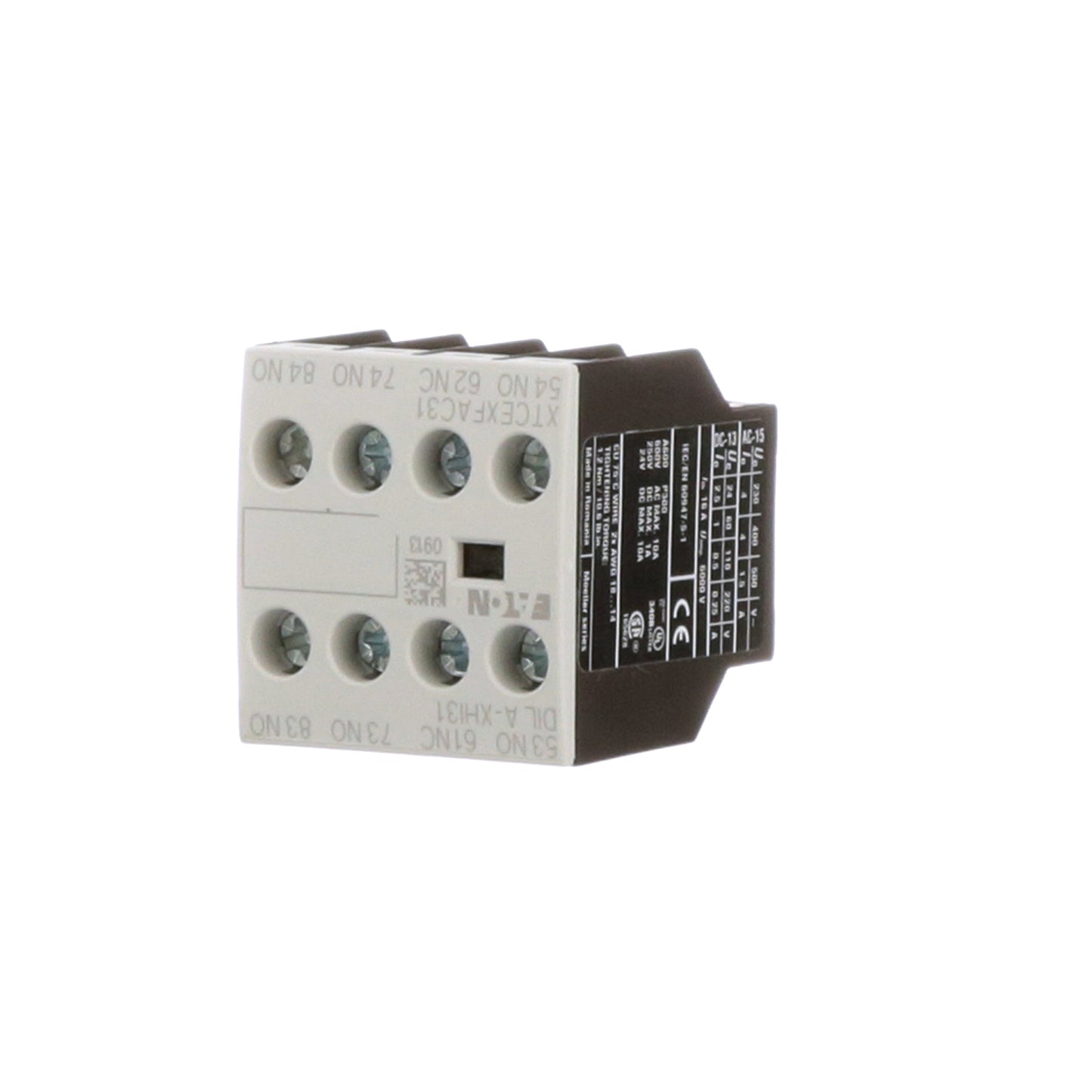 Cutler Hammer XTCEXFAC31 Motor Control | 3NO/1NC XT Series