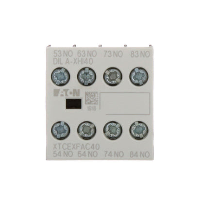 Cutler Hammer XTCEXFAC40 Contactor And Motor Starter Auxiliary | 4NO 690V AC/220V DC XT Series