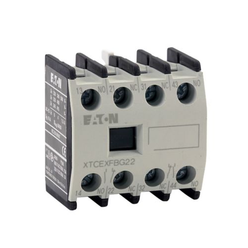 Eaton XTCEXFBG22 Contactor And Motor Starter Auxiliary 690V AC/220V DC 2NO/2NC XT Series