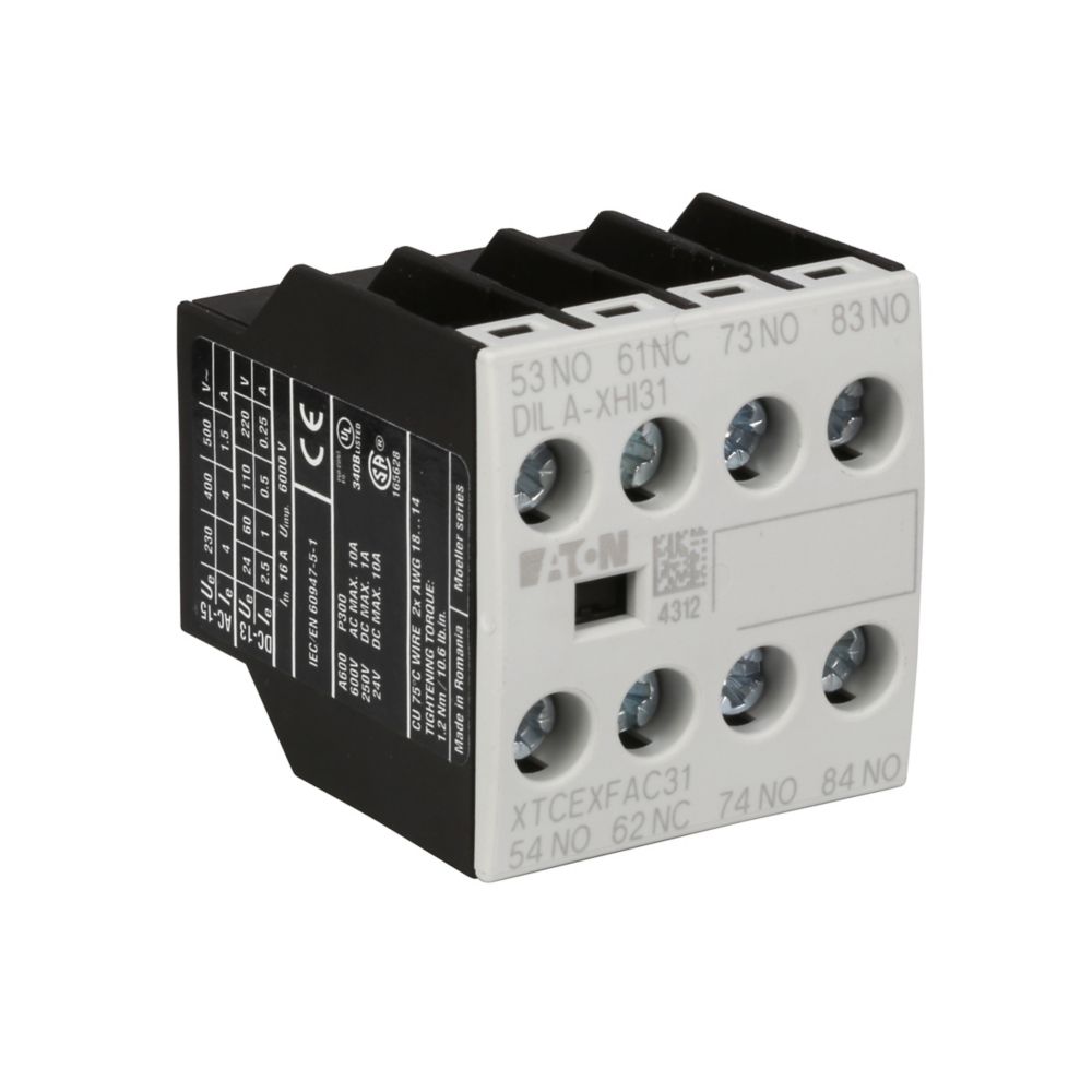 Cutler Hammer XTCEXFBG31 Motor Control | 3NO/1NC XT Series