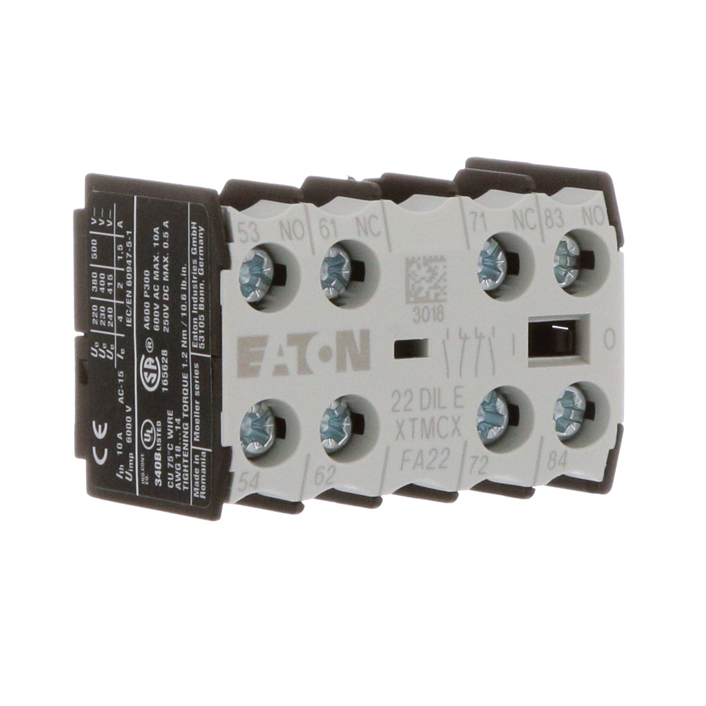Eaton XTMCXFA22 Motor Control | 3 2NO/2NC XT Series