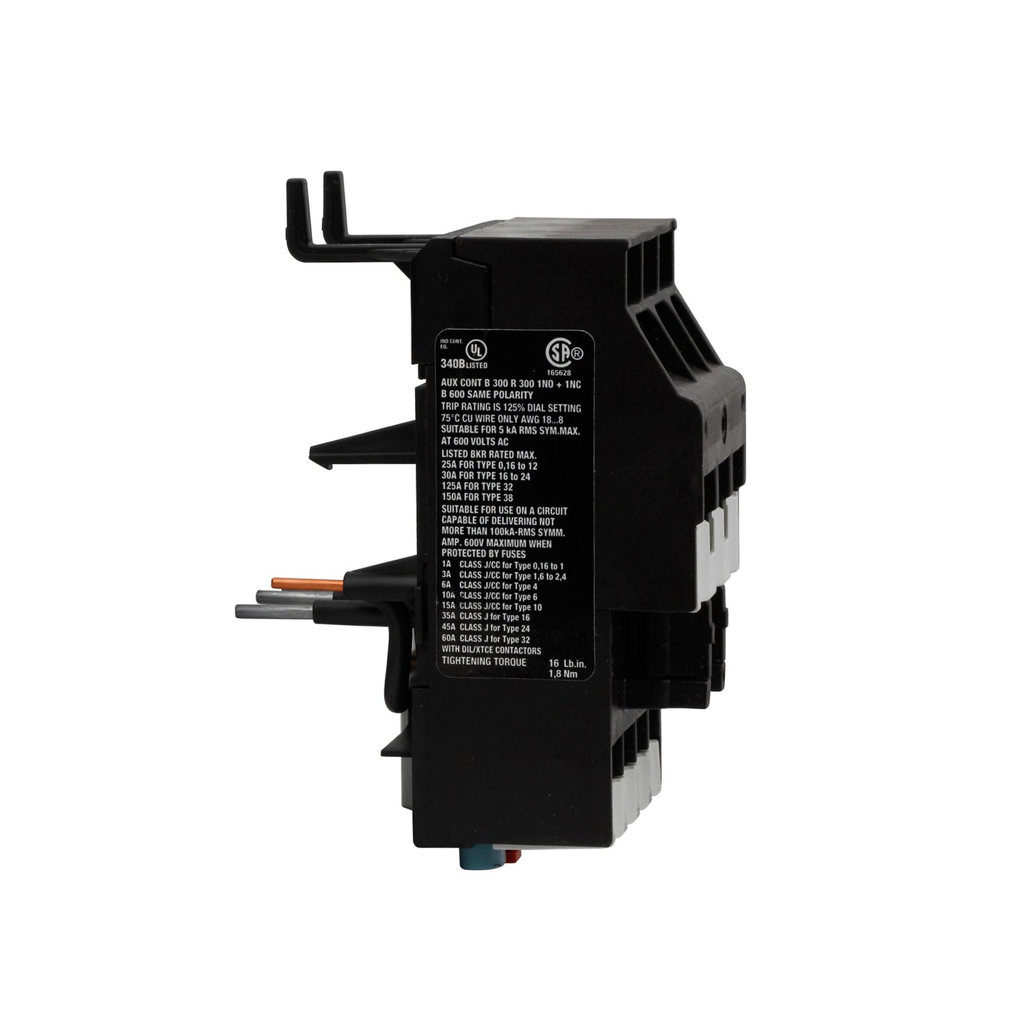Cutler Hammer XTOB1P6CC1 Overload Relay | 1A-1.6A XT Series