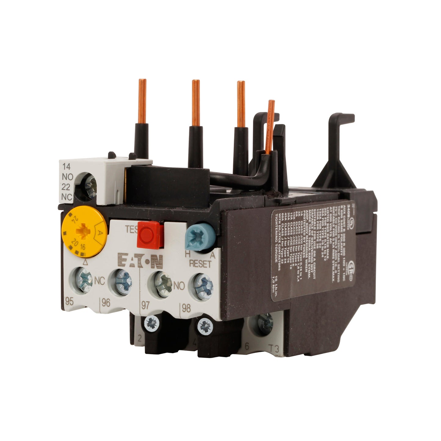 CUTLER HAMMER - EATON XTOB024CC1 - XT IEC bimetallic overload relay - Essential Electric Supply