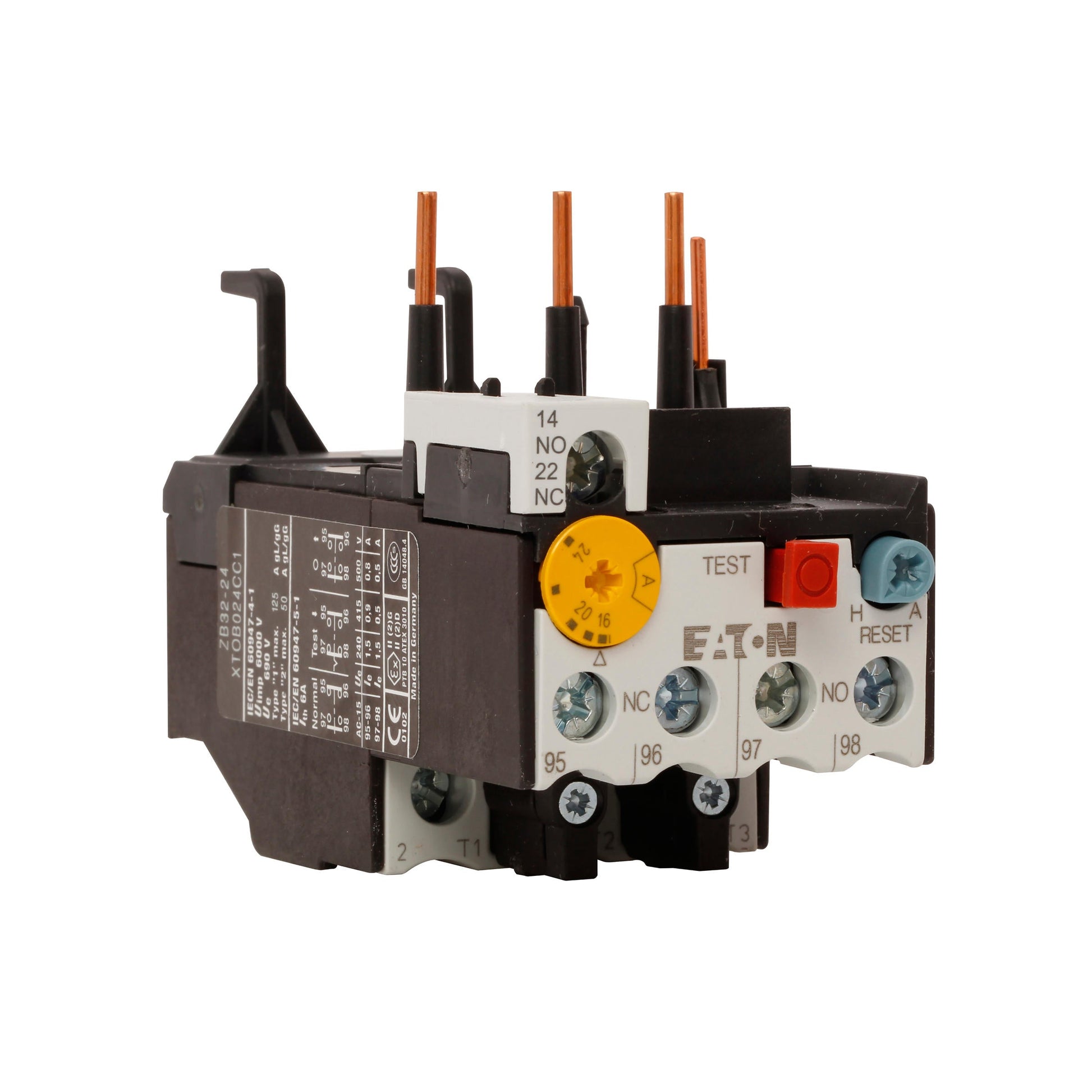 CUTLER HAMMER - EATON XTOB024CC1 - XT IEC bimetallic overload relay - Essential Electric Supply