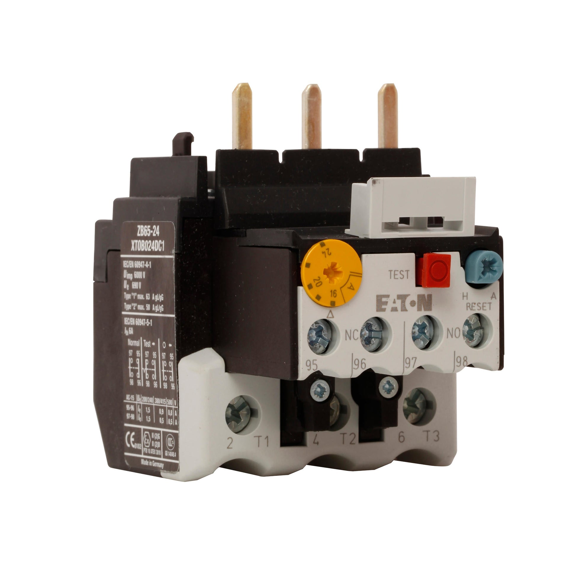 CUTLER HAMMER- XTOB040DC1 Eaton XT IEC bimetallic overload relay - Essential Electric Supply