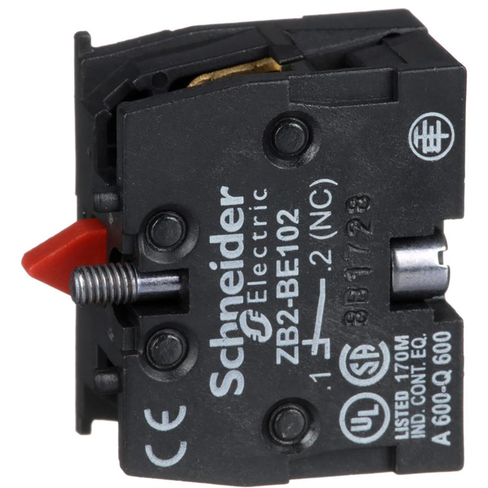 Square D ZB2BE102 Contact Block | 600V 120 Coil Voltage