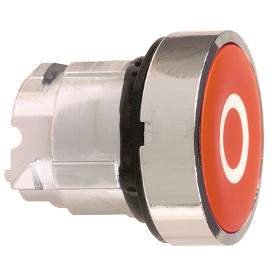 Square D ZB4BA432 Push Button Head | 22mm Flush Red Spring Return Harmony XB4