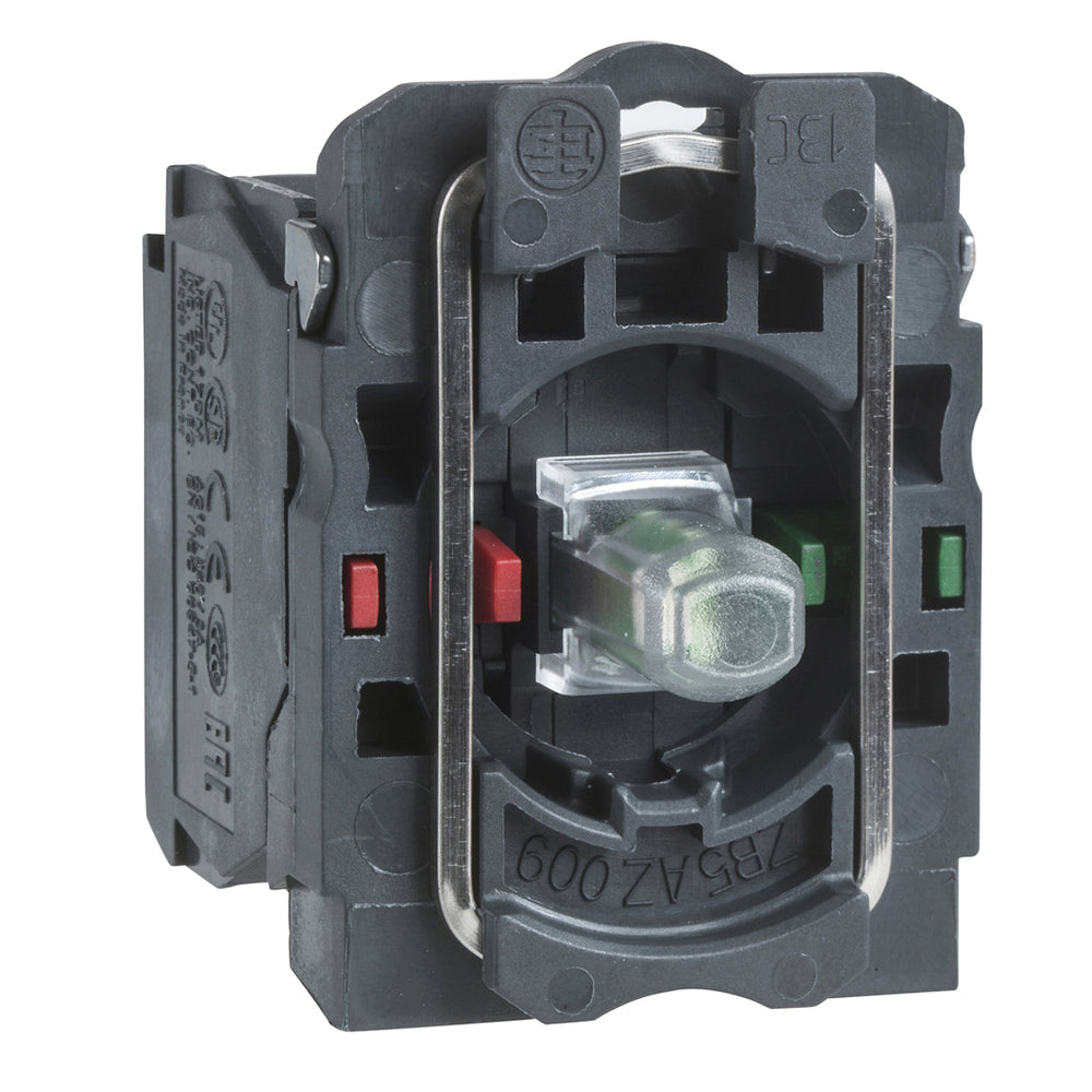 Square D ZB5AW0B45 Push Buttons | 24V AC/DC 1NO+1NC Red LED Harmony XB5