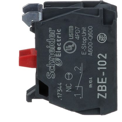 Schneider Electric ZBE102 Motor Control Part And Accessory Contacts Harmony XB4