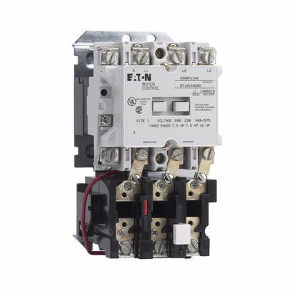 Cutler Hammer A200M1CX Motor Starter 3 pole 3 phase 600V 27A 480V coil A200 Series