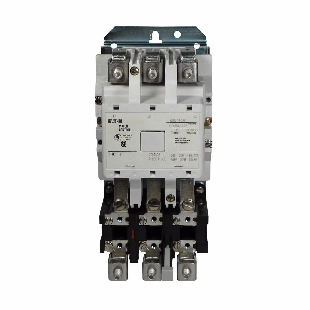 Eaton A200M4CAC Motor Starter 3 pole 3 phase 600V 135A 120V coil A200 Series