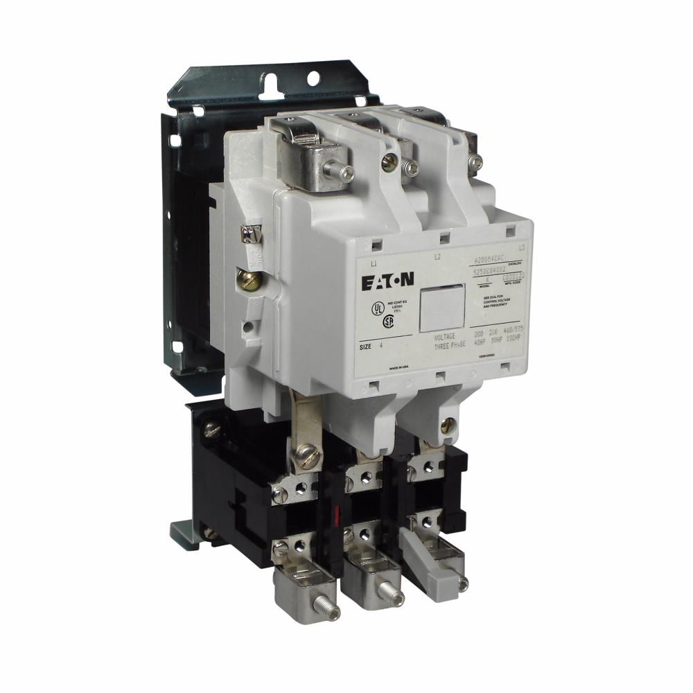 Eaton A200M4CAC Motor Starter 3 pole 3 phase 600V 135A 120V coil A200 Series