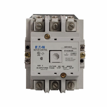 Cutler Hammer A201K2CA Contactor | 3P 3Ph 600V 45A 110V Coil A200 Series