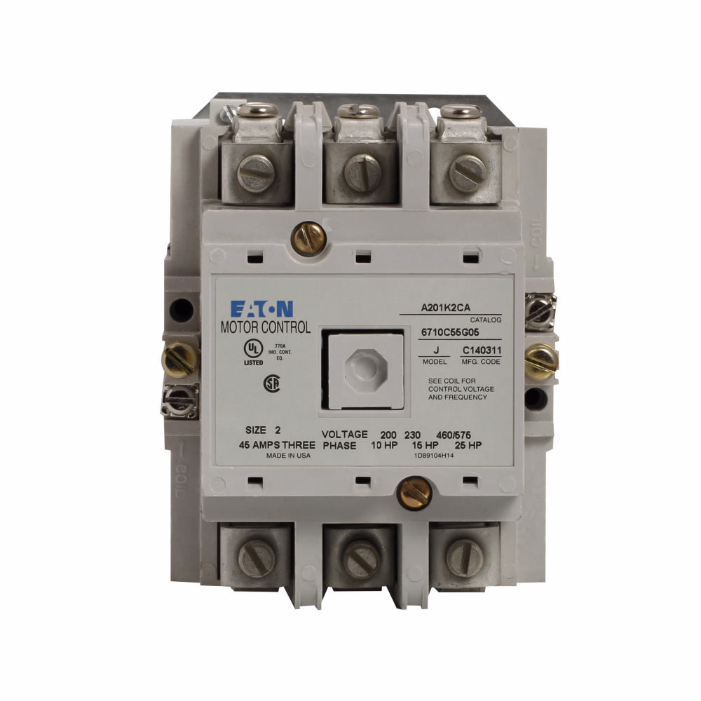 A201K2CA Cutler Hammer A200 Series Contactor 600V 45A 120V Coil - Essential Electric Supply