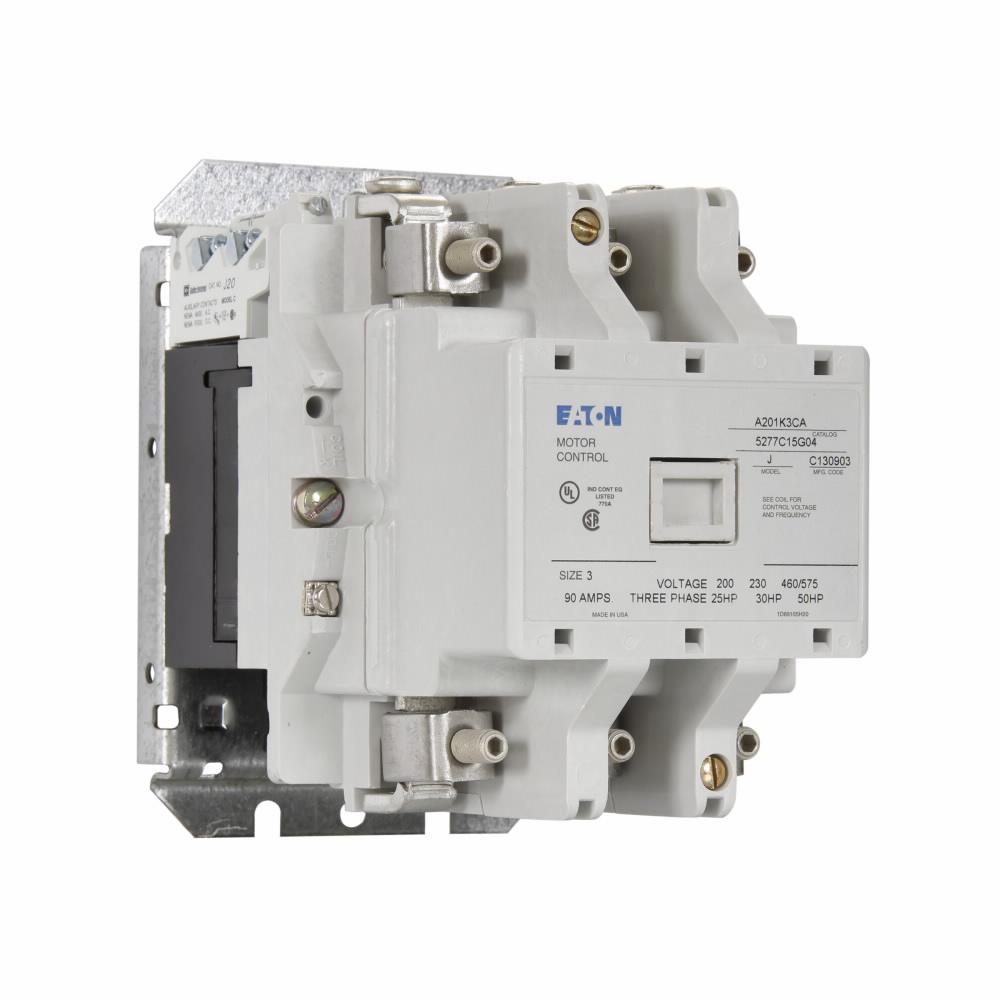 Eaton A201K3CA Magnetic Starter | 3 Pole 3 Phase 110;120V 90A 110V Coil A201 Series