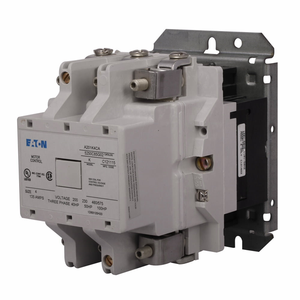 A201K3CA Eaton Contactor Size 4 135a 120v Coil 600V - Essential Electric Supply