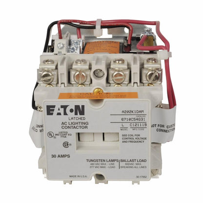 Cutler Hammer A202K1CZM Contactor | 3P 3PH 600V 30A 277V Coil A202