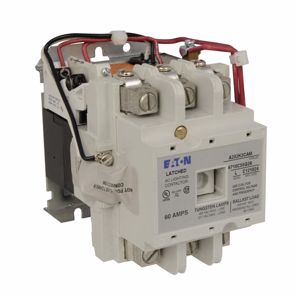 Eaton A202K2CAM Reversing Magnetic Starter NEMA Size 2 3 Pole 3 Phase 600V 60A 120V Coil A202