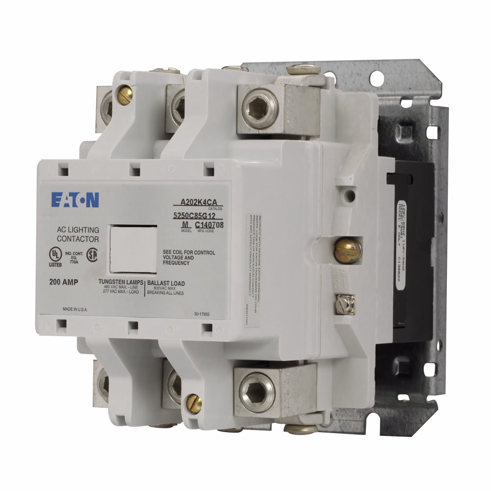 A202K4CAM Eaton A202 Magnetically Held Lighting Contactor - Essential Electric Supply