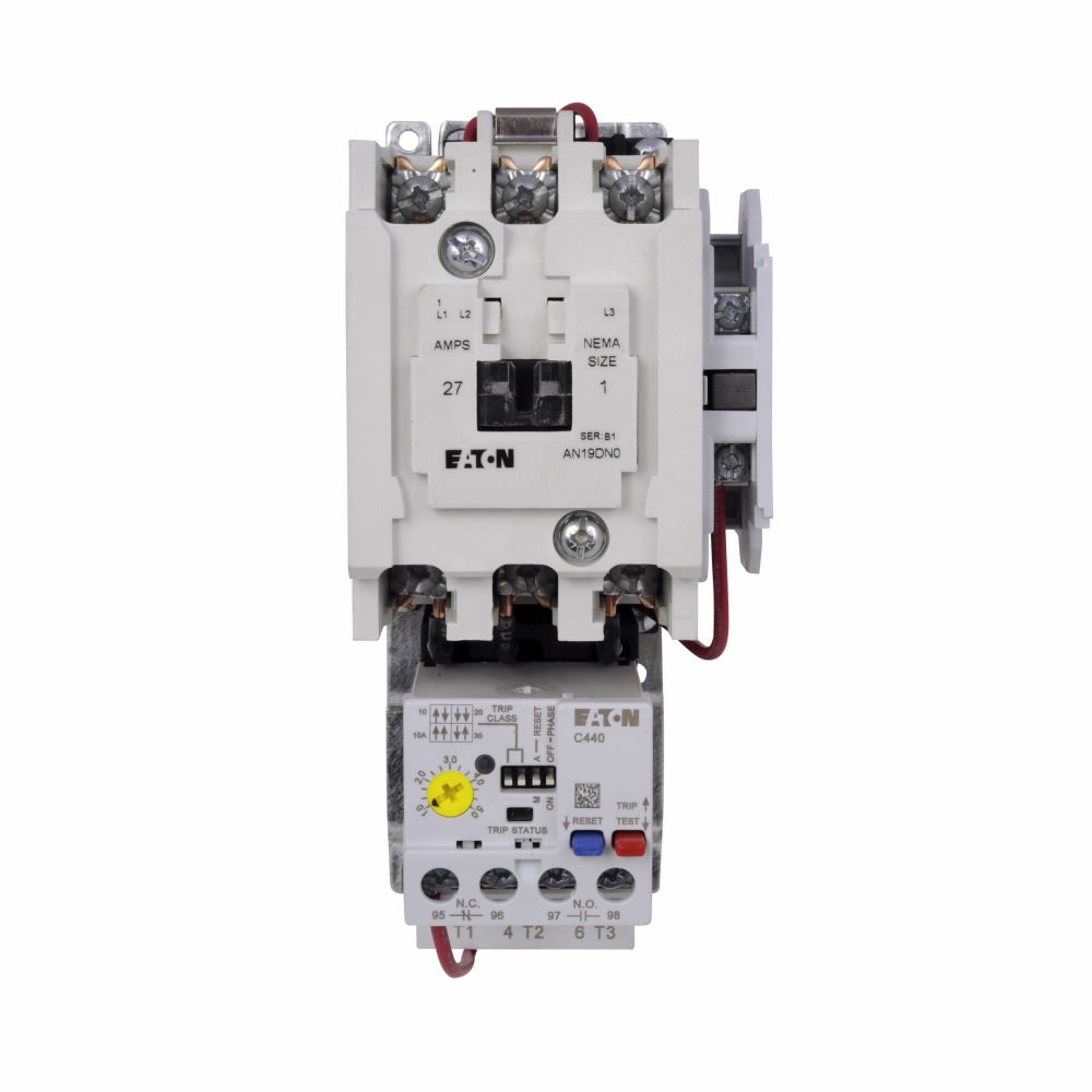 AN19DN0A5E005 Eaton Freedom Series Motor Starter 600V 27A 3 Pole Nema 1 120V Cloil - Essential Electric Supply