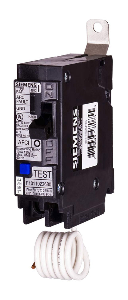 Siemens B120AFC Circuit Breaker | BL Series BAF 120V 20A