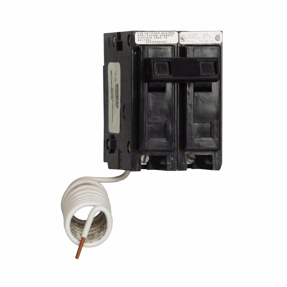 Cutler Hammer BAB2070S Circuit Breaker | 240V 70A 2P 10kA@240V Bolt-On QUICKLAG