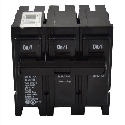 Cutler Hammer BR350ST Circuit Breaker | 240V 50A 3P 10kA@240V Plug-In BR Series